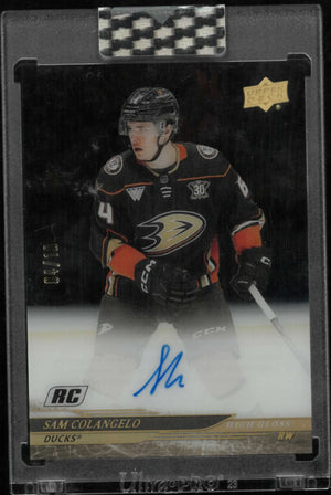 2024-25 Upper Deck Clear Cut Rookie Autographs Sam Colangelo High Gloss /10 RC 