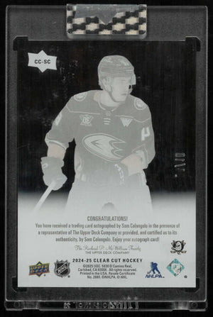 2024-25 Upper Deck Clear Cut Rookie Autographs Sam Colangelo High Gloss /10 RC 