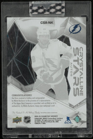 2024-25 Upper Deck Crystalline Stars Nikita Kucherov Auto 