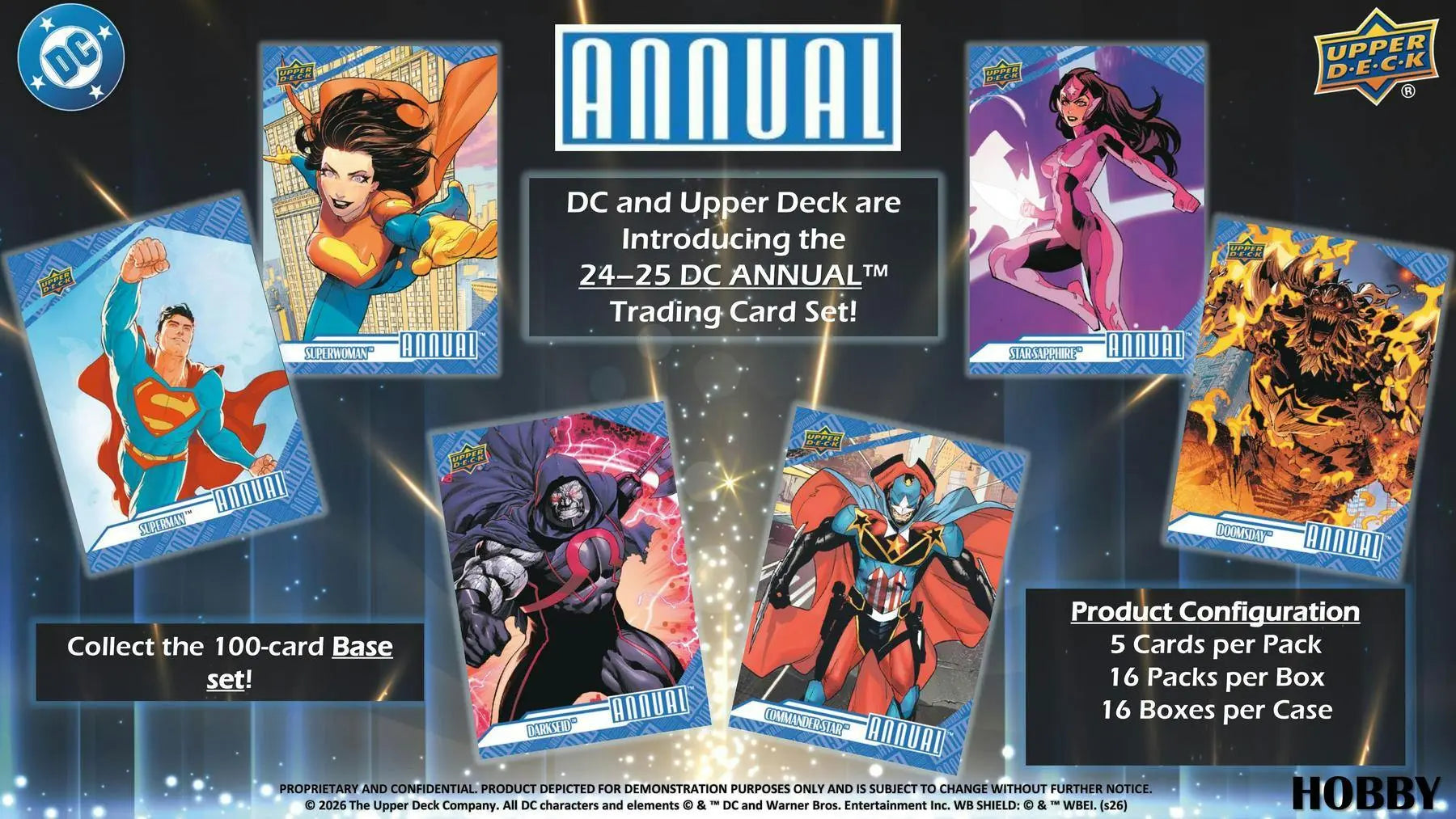 2024-25 Upper Deck DC Annual Hobby Box (Pre Order) 