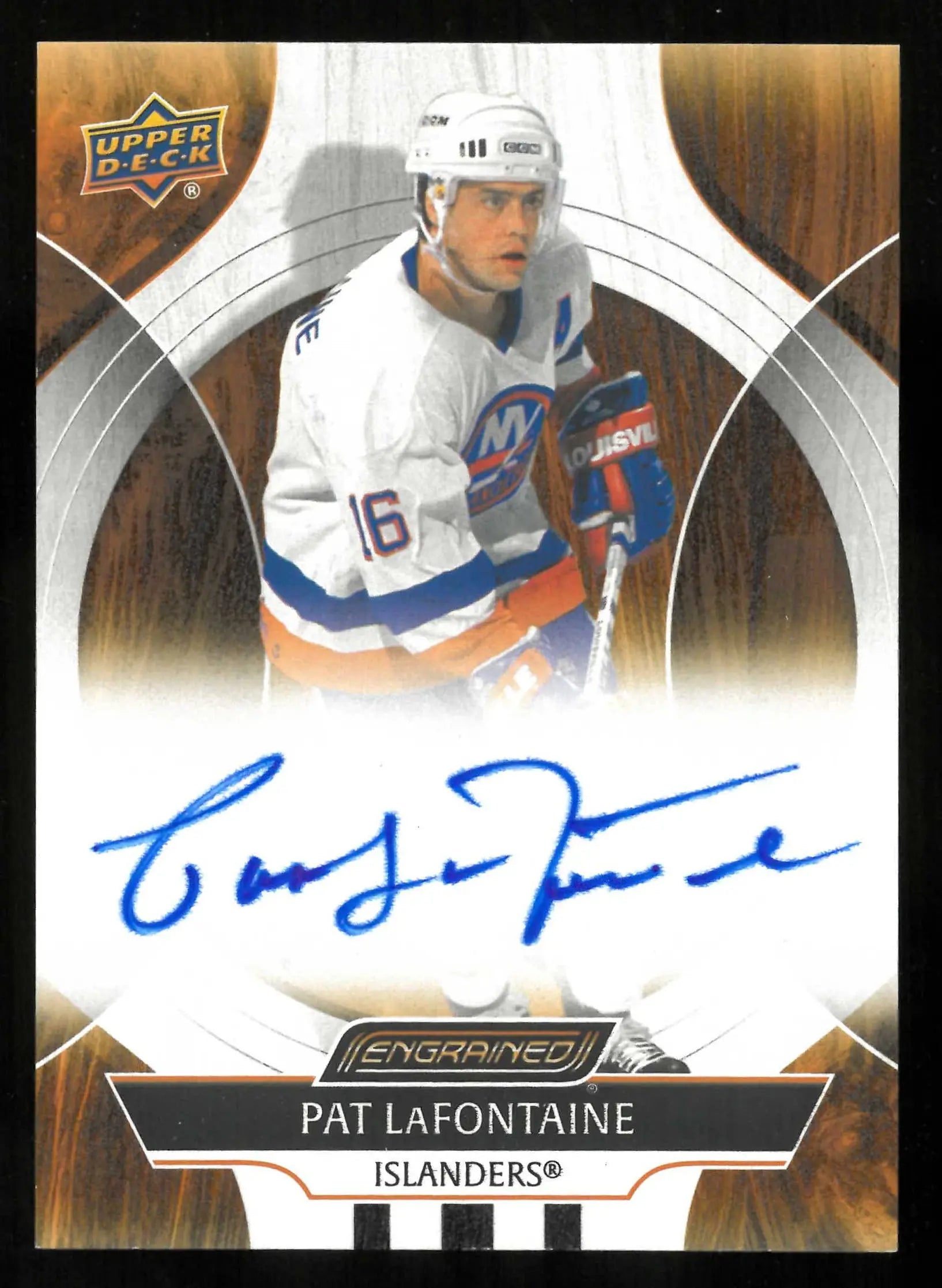 2024-25 Upper Deck Engrained Icons Hockey Autograph Pat LaFontaine Auto 