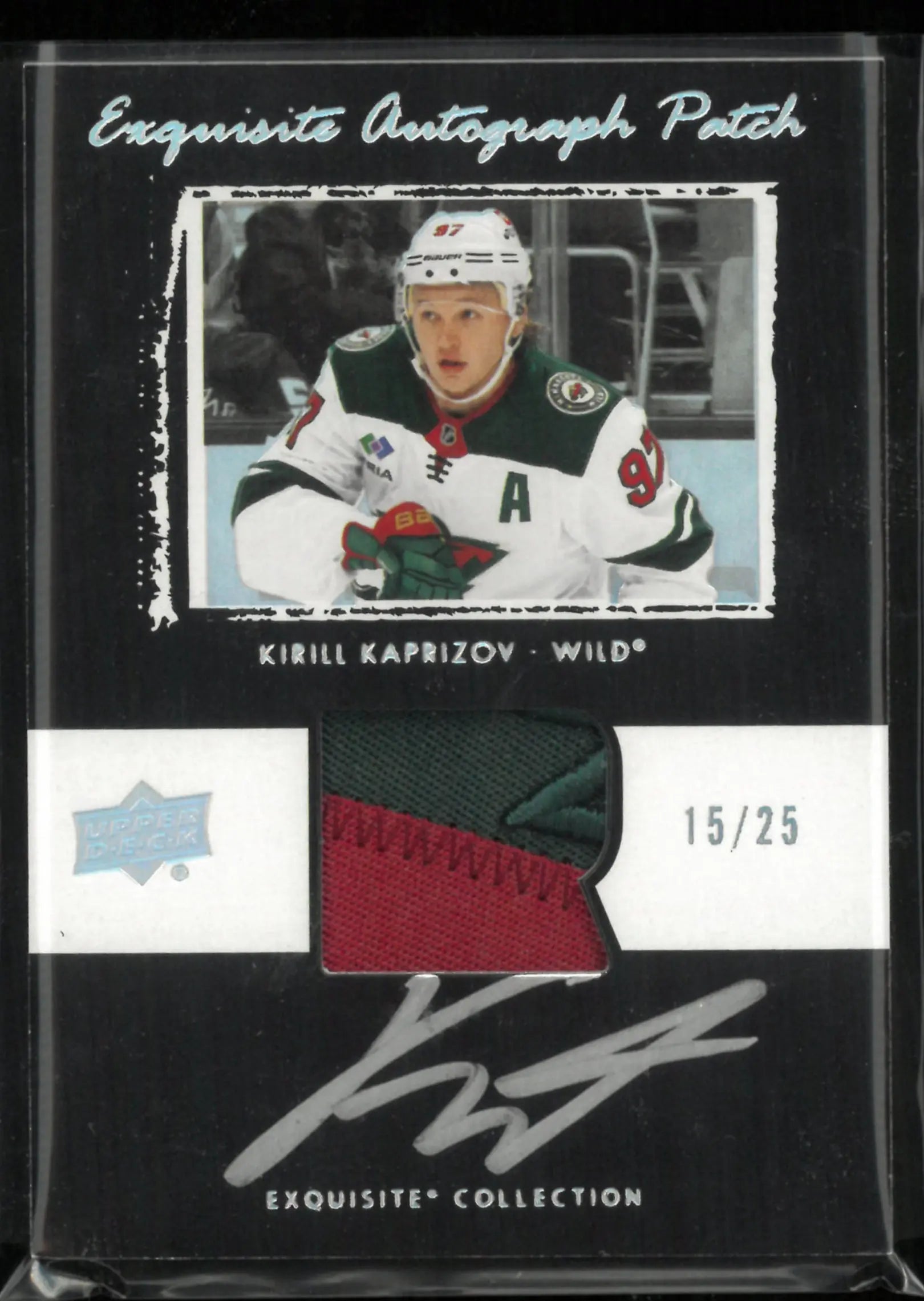 2024-25 Upper Deck Exquisite Collection Kirill Kaprizov Patch Autograph /25 