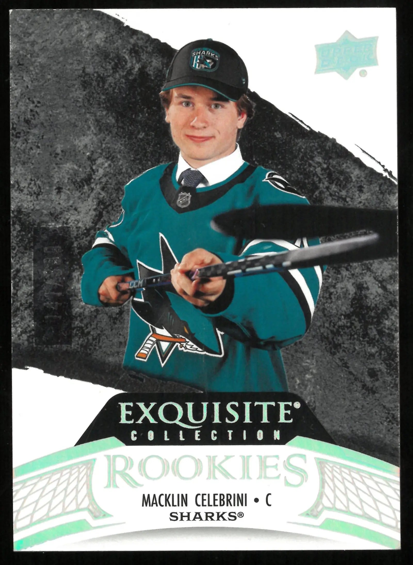2024-25 Upper Deck Exquisite Collection Macklin Celebrini RC Rookies /399 