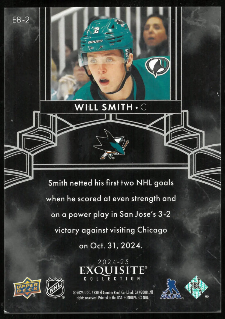 2024-25 Upper Deck Exquisite Collection Silver Rookie Will Smith /99 