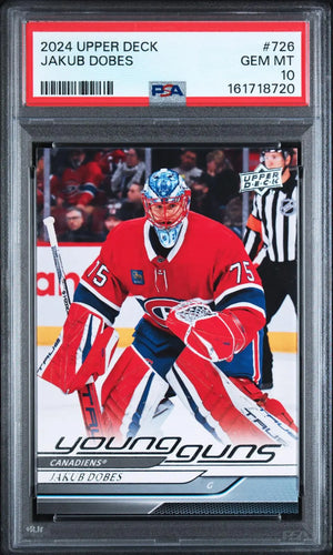 2024-25 Upper Deck Extended Series Rookie Young Guns Jakub Dobes RC PSA 10 