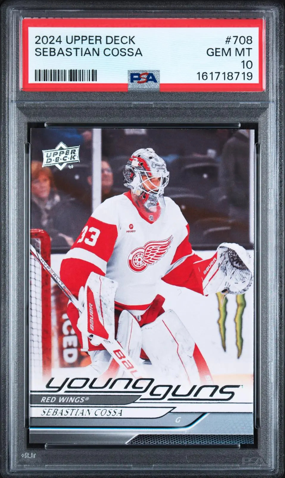 2024-25 Upper Deck Extended Series Rookie Young Guns Sebastian Cossa RC PSA 10 