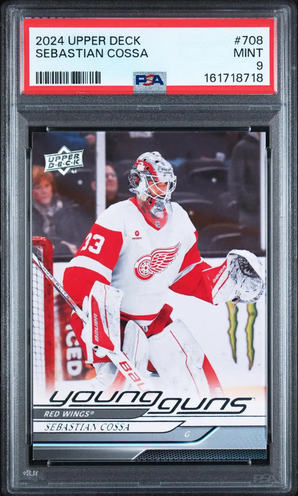 2024-25 Upper Deck Extended Series Rookie Young Guns Sebastian Cossa RC PSA 9 