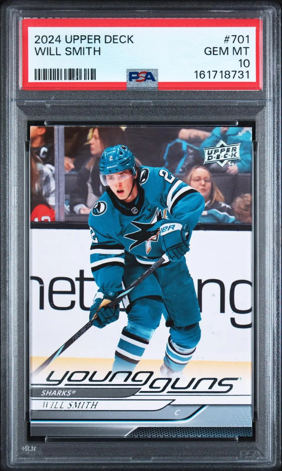 2024-25 Upper Deck Extended Series Rookie Young Guns Will Smith RC PSA 10 