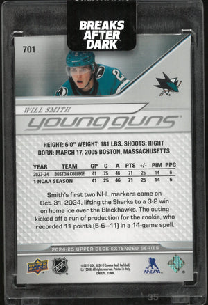 2024-25 Upper Deck Extended Series Young Guns Will Smith 