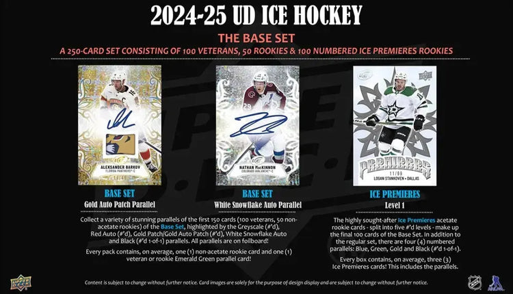 2024-25 Upper Deck Ice Hockey Hobby Single Pack Sales 