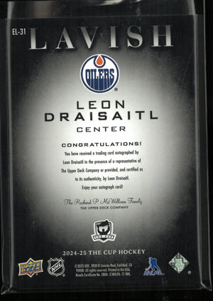 2024-25 Upper Deck Lavis Leon Draisaitl Autograph Auto /25 