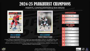 2024-25 Upper Deck Parkhurst Champions Hockey Hobby Pack (Single Pack Sales) 