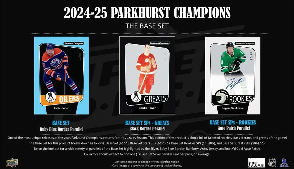 2024-25 Upper Deck Parkhurst Champions Hockey Hobby Pack (Single Pack Sales) 