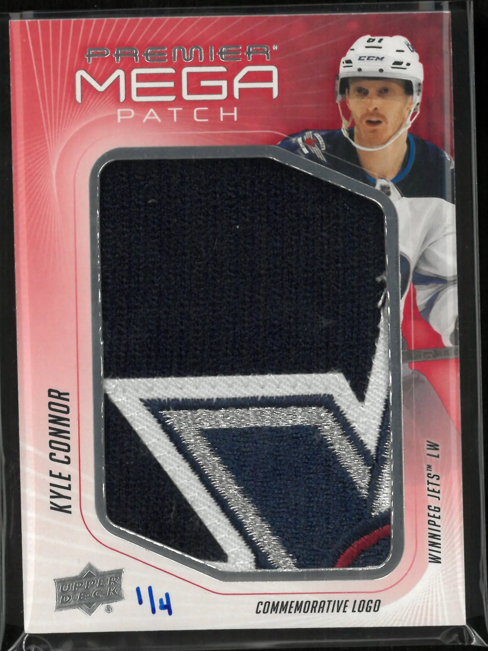 2024-25 Upper Deck Premier Commemorative Logo Mega Patch Kyle Connor 1/4 