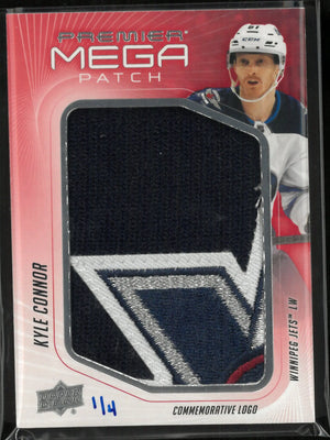 2024-25 Upper Deck Premier Commemorative Logo Mega Patch Kyle Connor 1/4 