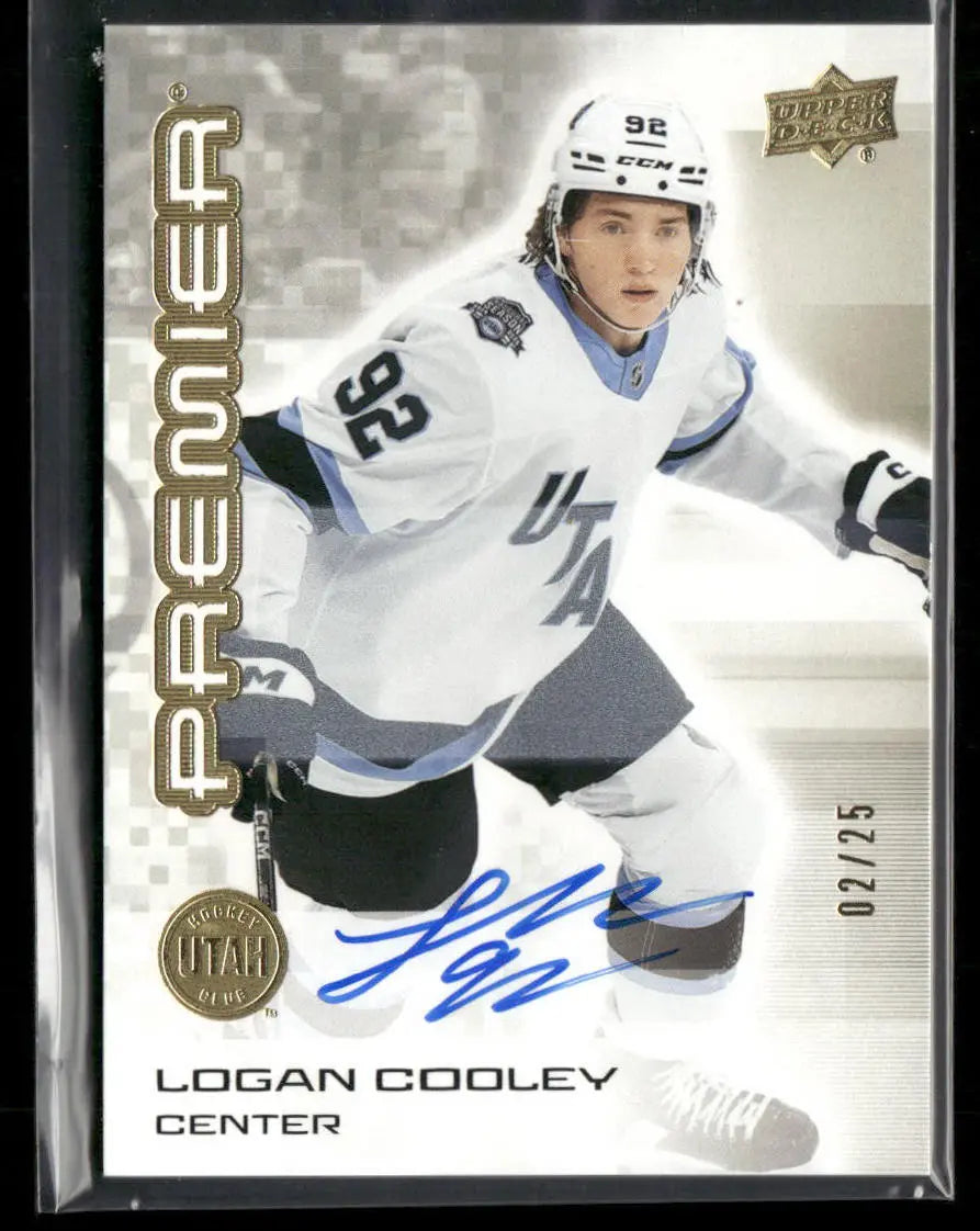 2024-25 Upper Deck Premier Gold Auto Logan Cooley /25 