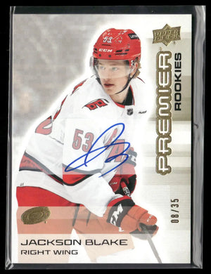 2024-25 Upper Deck Premier Gold Rookie Auto Jackson Blake /35 