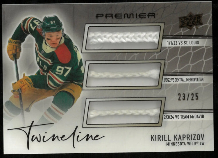 2024-25 Upper Deck Premier Hockey Twineline Kirill Kaprizov /25 