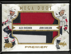 2024-25 Upper Deck Premier Mega Duos Alex Ovechkin/Josh Carlson Gold Patch 