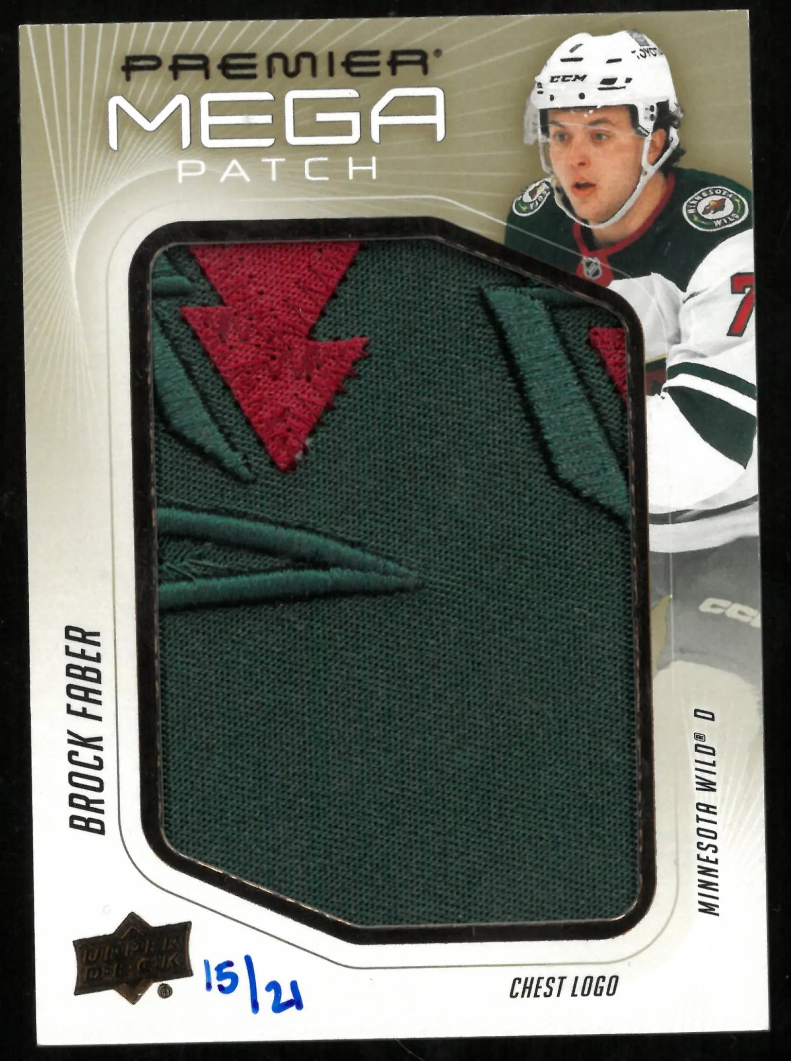 2024-25 Upper Deck Premier Mega Patch Brock Faber /21 