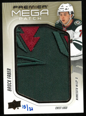 2024-25 Upper Deck Premier Mega Patch Brock Faber /21 
