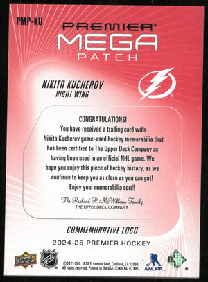 2024-25 Upper Deck Premier Mega Patch Nikita Kucherov /3 
