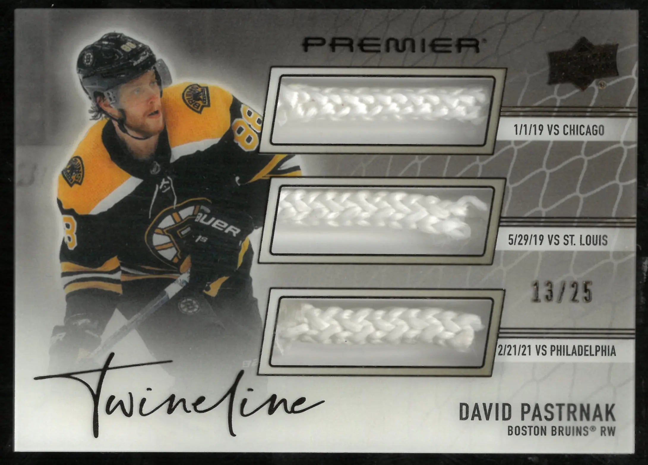 2024-25 Upper Deck Premier Twine Line David Pasternak /25 