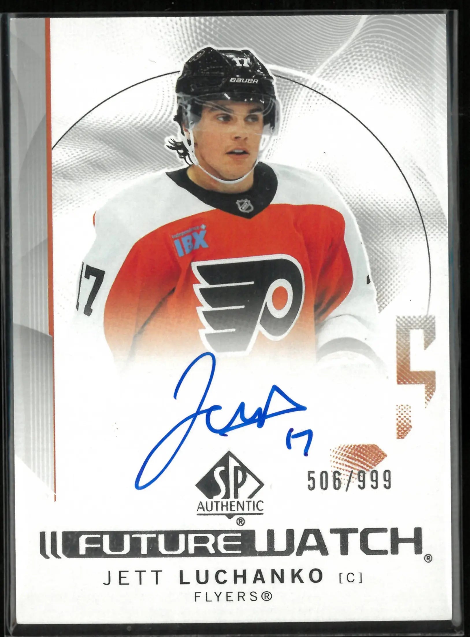 2024-25 Upper Deck SP Authentic Future Watch Jett Luchanko Autograph Rookie RC /999 