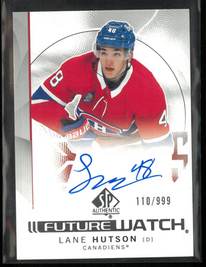 2024-25 Upper Deck SP Authentic Future Watch Lane Hutson Autograph Rookie RC /999 