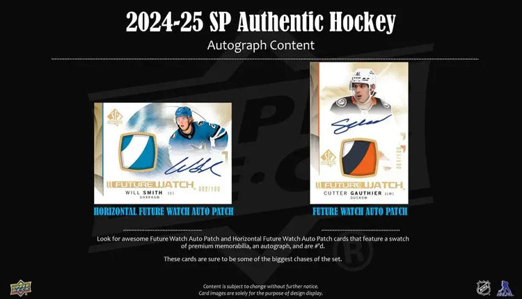 2024-25 Upper Deck SP Authentic Hockey Hobby Pack (Single Pack Sales) 