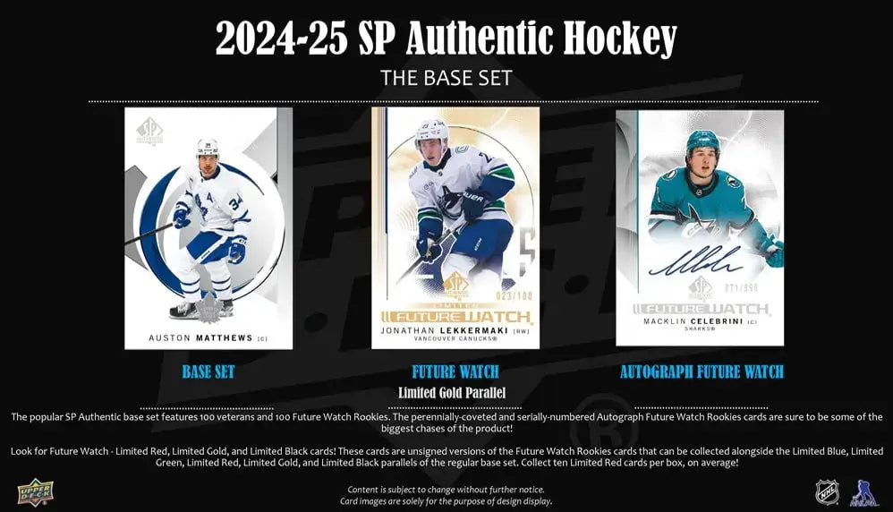 2024-25 Upper Deck SP Authentic Hockey Hobby Pack (Single Pack Sales) 