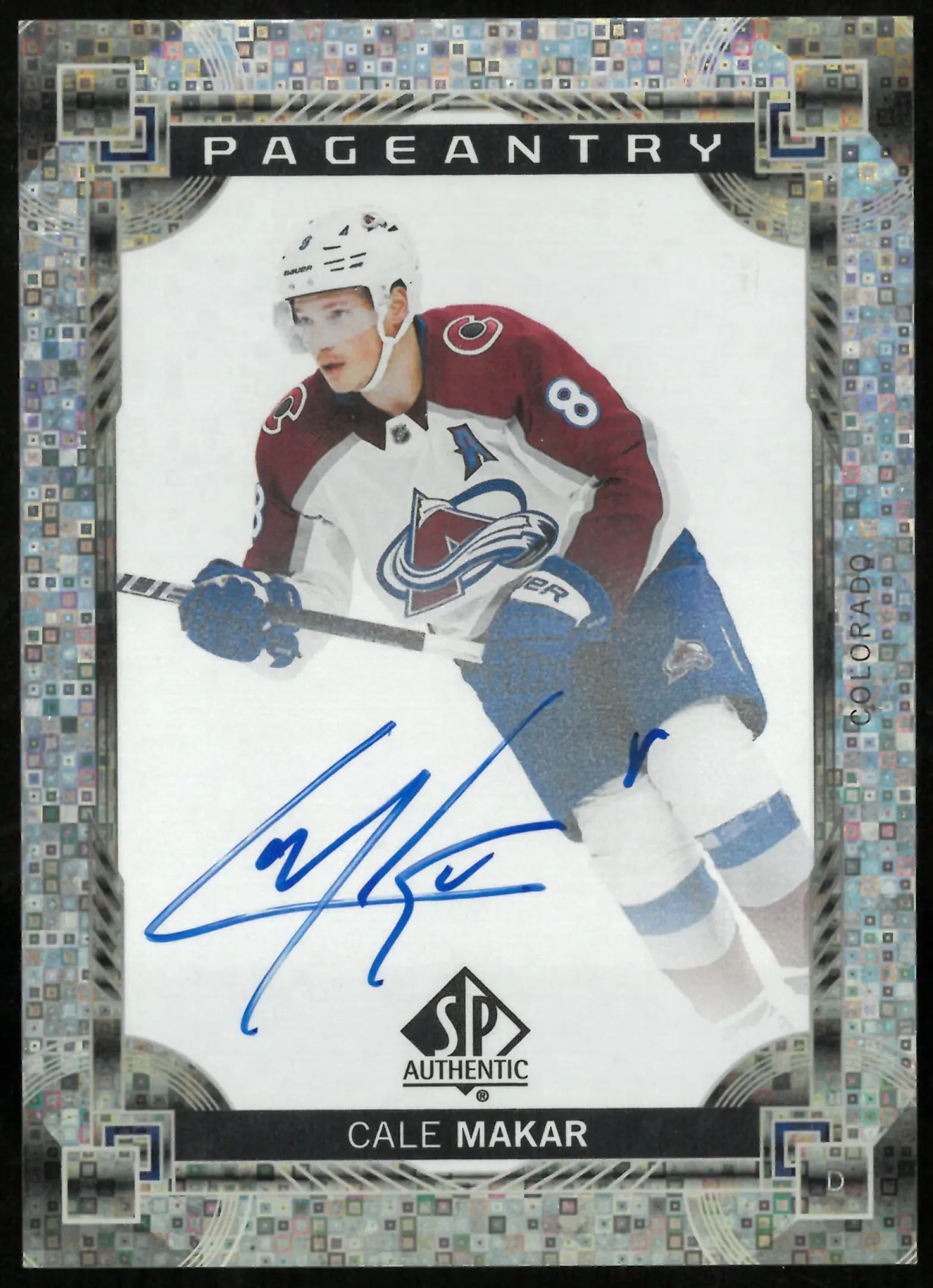 2024-25 Upper Deck SP Authentic Pageantry Auto Cale Makar 