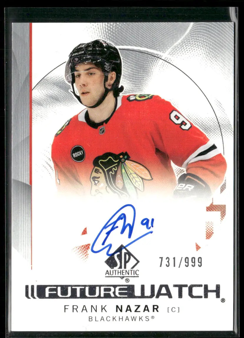 2024-25 Upper Deck SP Authentic Rookie Future Watch Auto Frank Nazar /999 