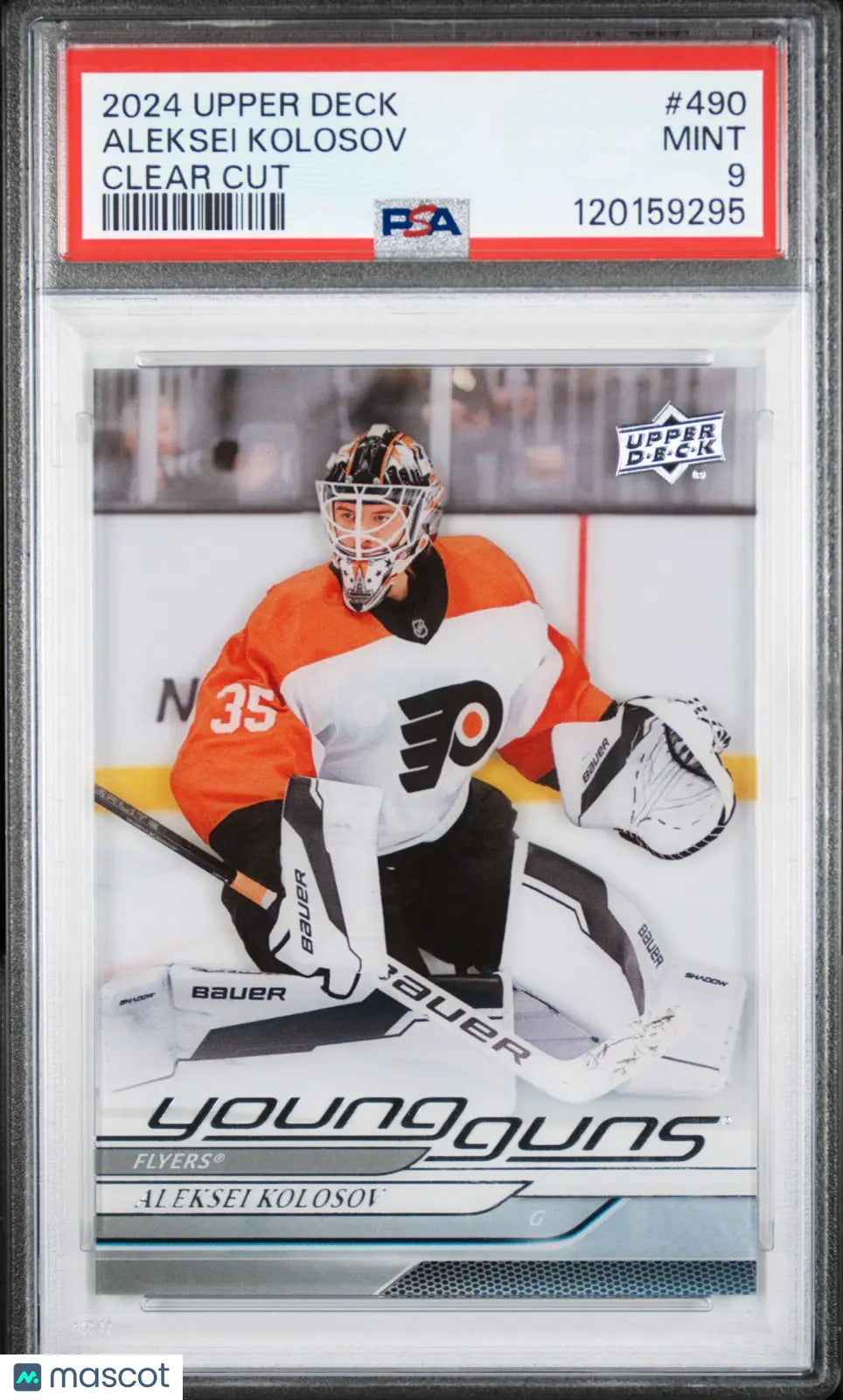 2024-25 Upper Deck Series 2 Aleksei Kolosov Young Guns RC Clear Cut PSA 9 
