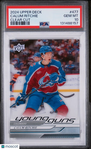 2024-25 Upper Deck Series 2 Calum Ritchie Young Guns RC Clear Cut PSA 10 