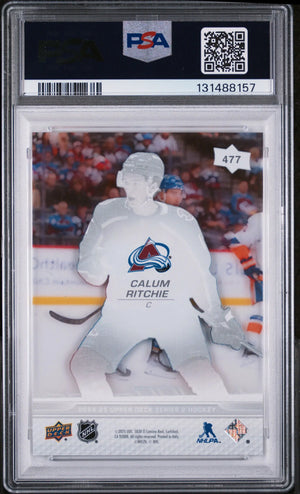 2024-25 Upper Deck Series 2 Calum Ritchie Young Guns RC Clear Cut PSA 10 