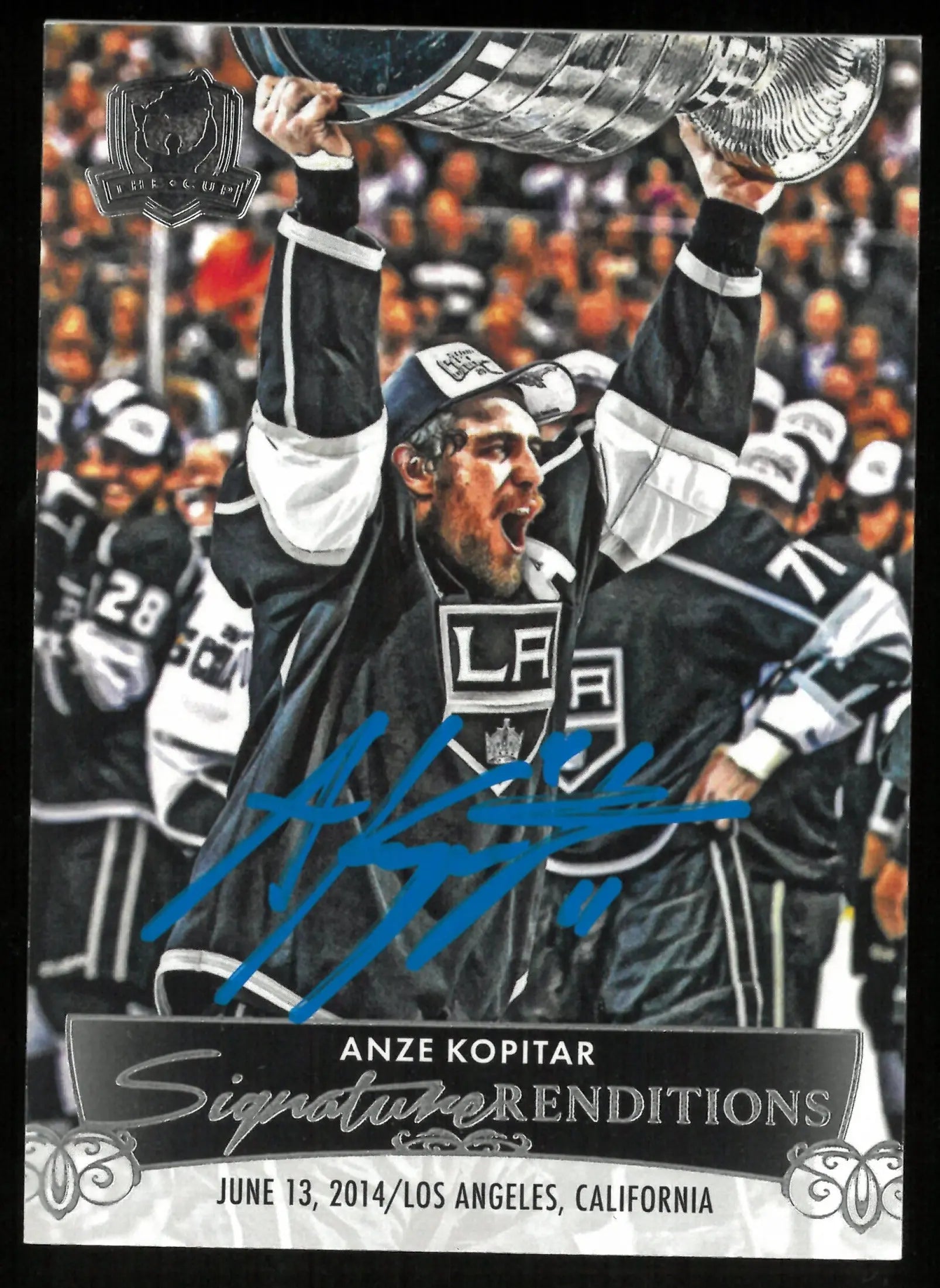 2024-25 Upper Deck The Cup Anze Kopitar Signature Renditions Auto 
