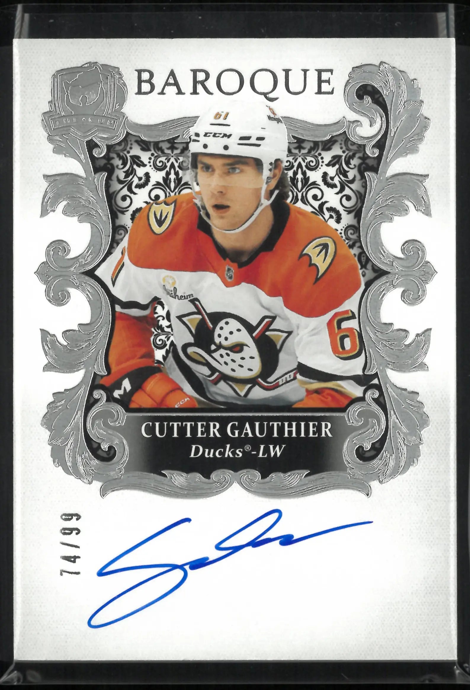 2024-25 Upper Deck The Cup Baroque Rookie Autograph Cutter Gauthier Auto RC /99 