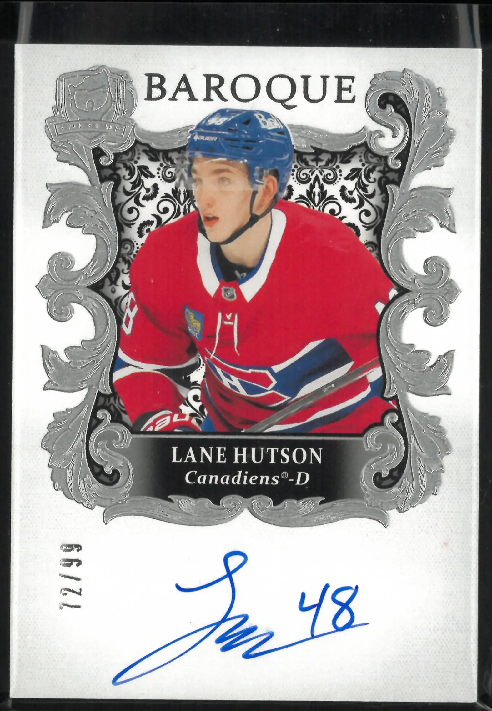 2024-25 Upper Deck The Cup Baroque Rookie Lane Hutson Autograph Auto RC /99 