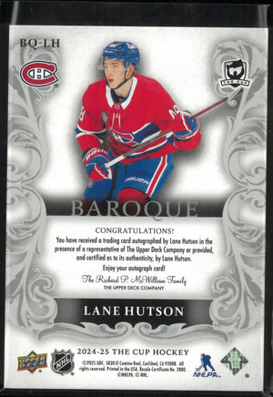 2024-25 Upper Deck The Cup Baroque Rookie Lane Hutson Autograph Auto RC /99 