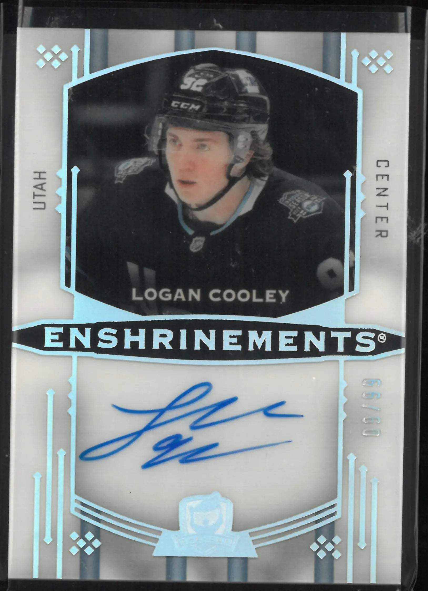 2024-25 Upper Deck The Cup Enshrinements Logan Cooley Autograph Auto /99 