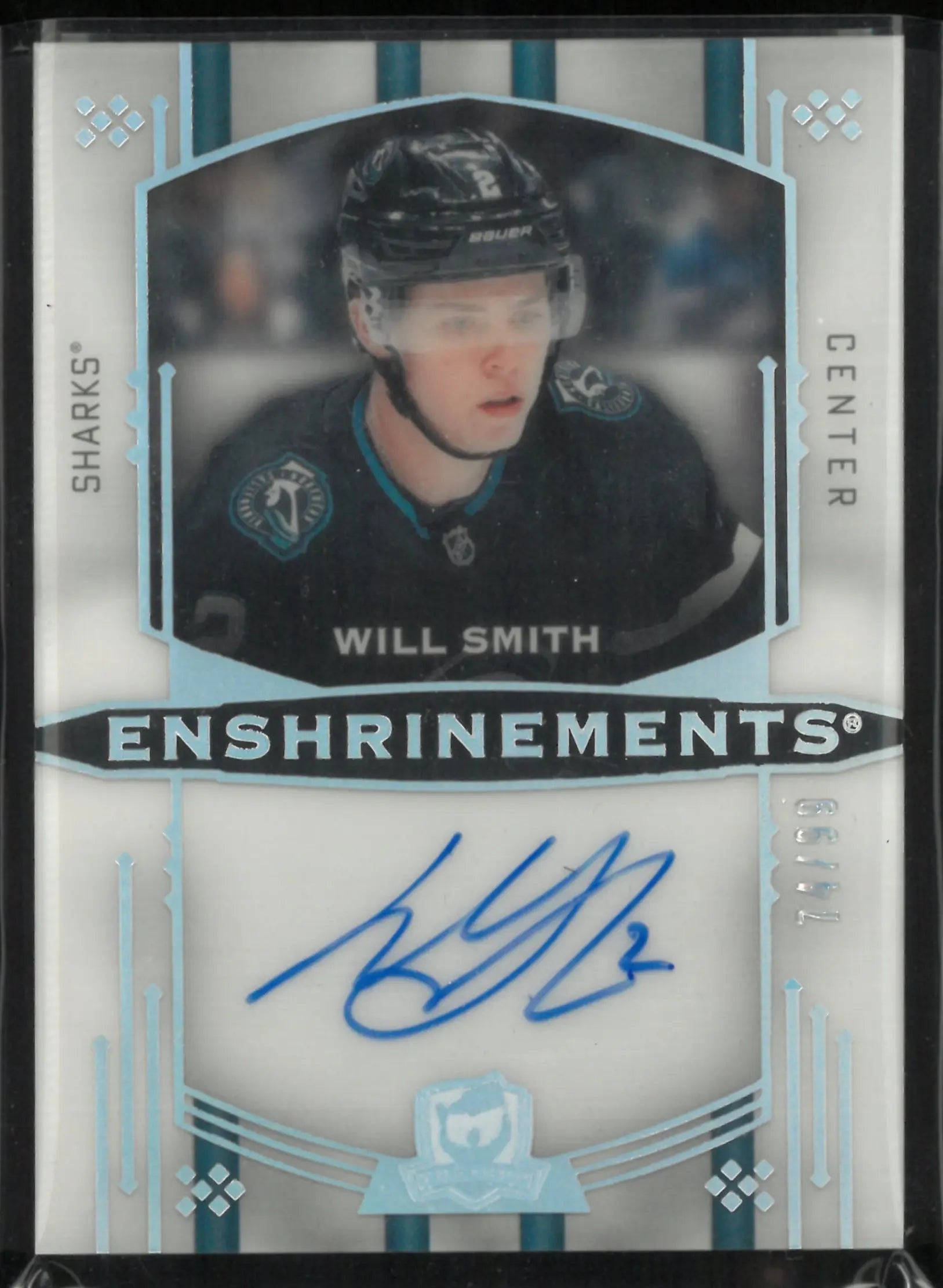 2024-25 Upper Deck The Cup Enshrinements Will Smith Autograph /99 