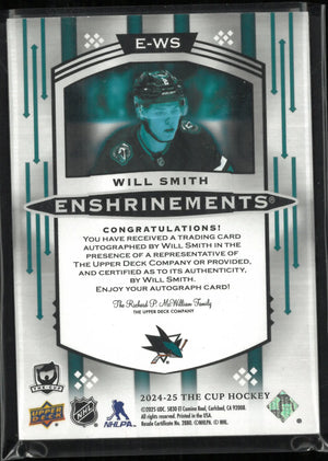 2024-25 Upper Deck The Cup Enshrinements Will Smith Autograph /99 