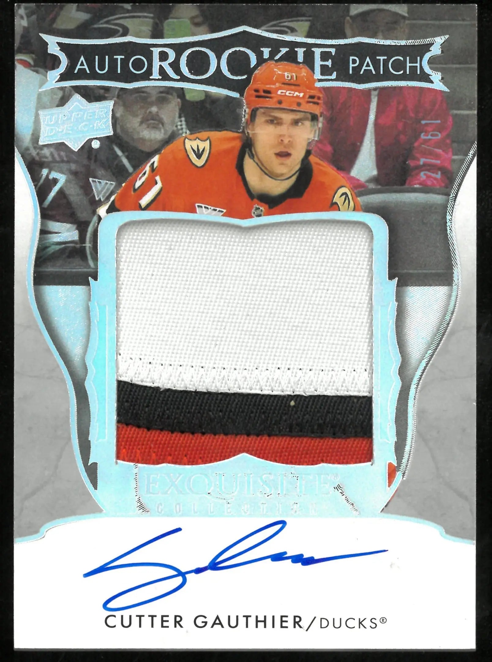 2024-25 Upper Deck The Cup Exquisite Rookie Patch Auto Cutter Gauthier /61 