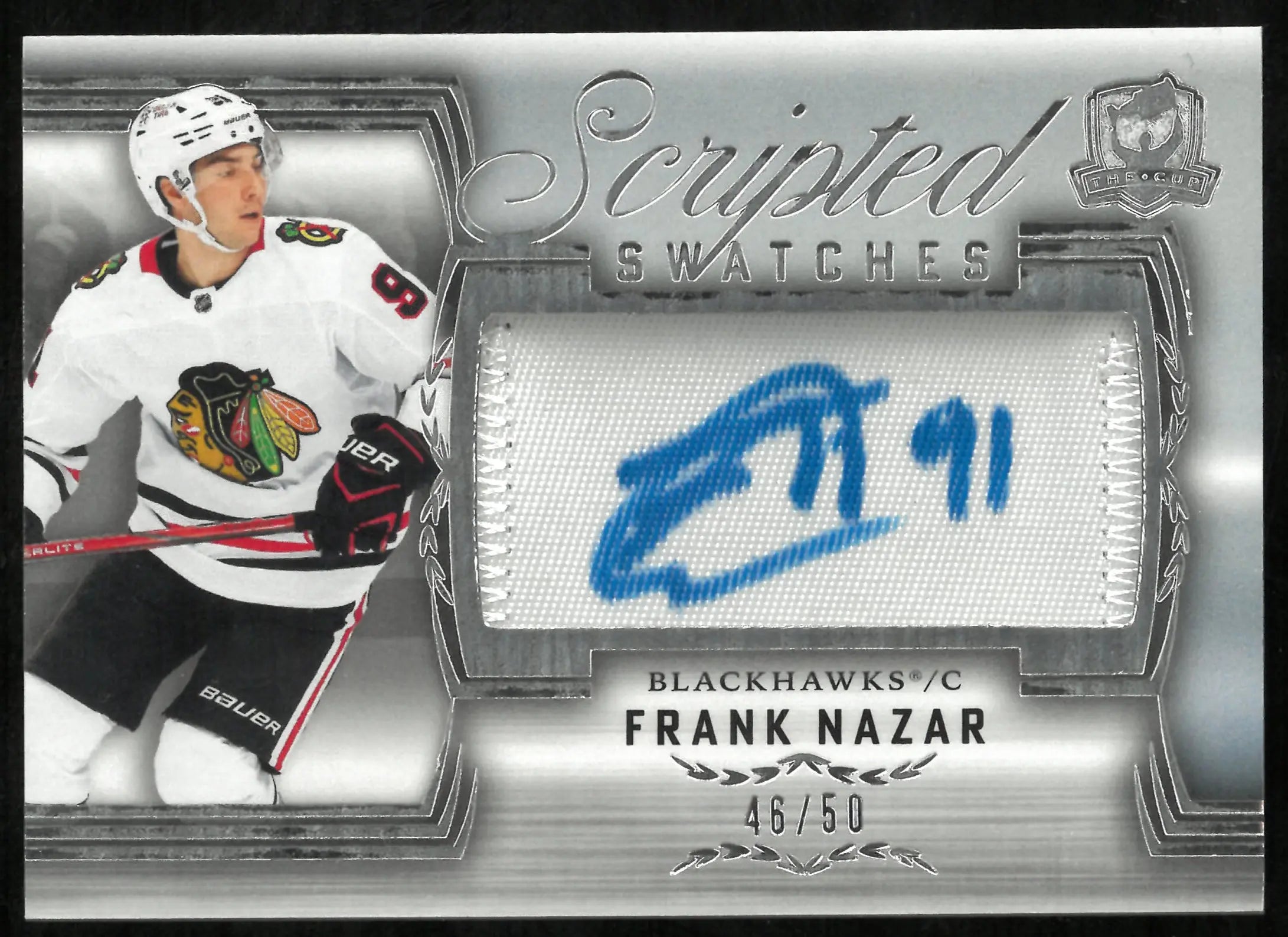 2024-25 Upper Deck The Cup Frank Nazar RC Rookie Scripted Patch Auto /50 