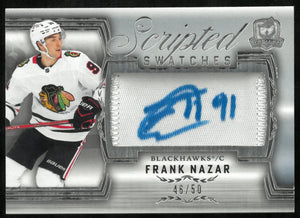 2024-25 Upper Deck The Cup Frank Nazar RC Rookie Scripted Patch Auto /50 