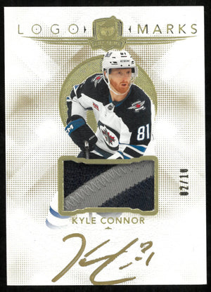 2024-25 Upper Deck The Cup Gold Logo Marks Patch Auto Kyle Connor /10 