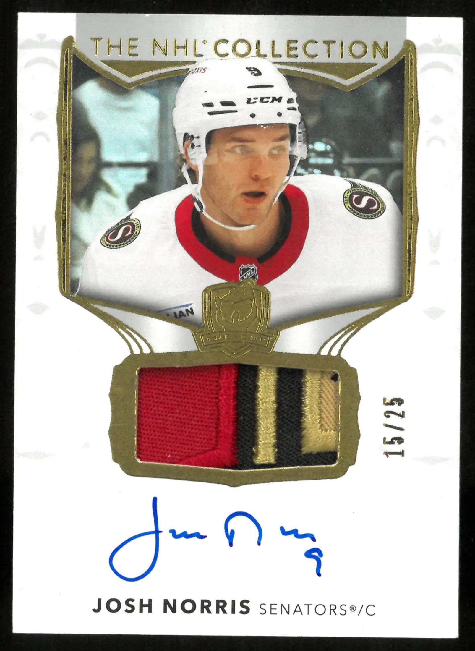 2024-25 Upper Deck The Cup Gold NHL Collection Patch Auto Josh Norris /25 