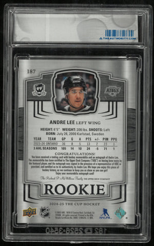 2024-25 Upper Deck The Cup Hockey Rookie Patch Auto Andre Lee /249 
