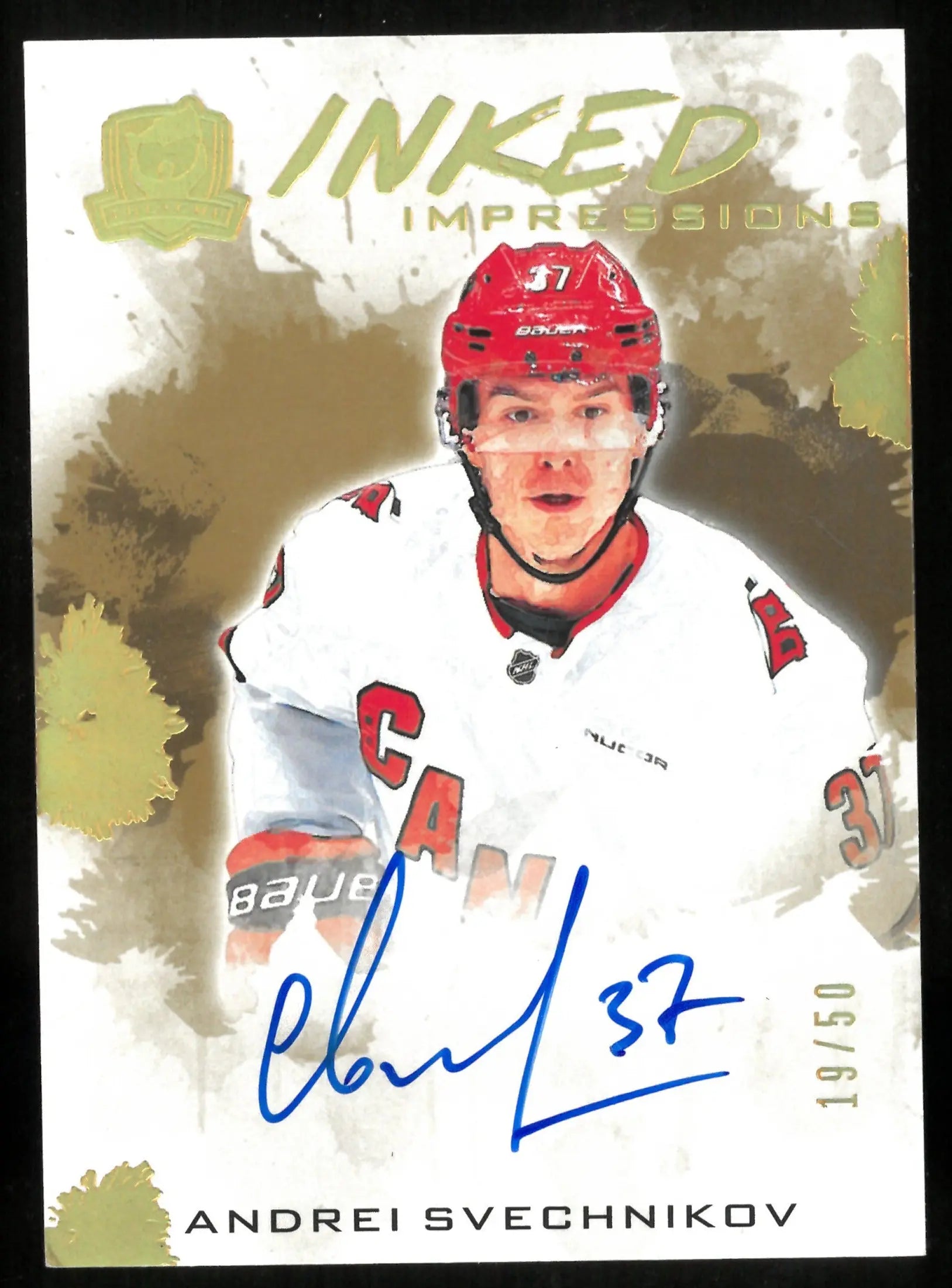 2024-25 Upper Deck The Cup Inked Impressions Andrei Svechnikov /50 